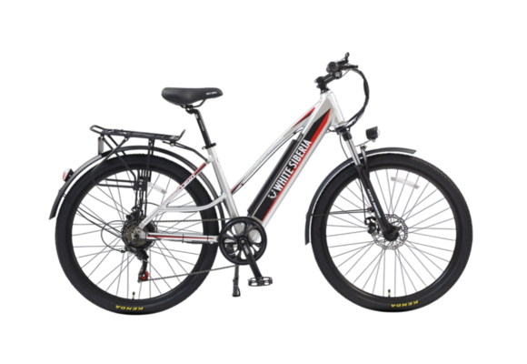 Электровелосипед WHITE SIBERIA CAMRY LIGHT 500W (матовый серебристый) pitbikemarket.ru